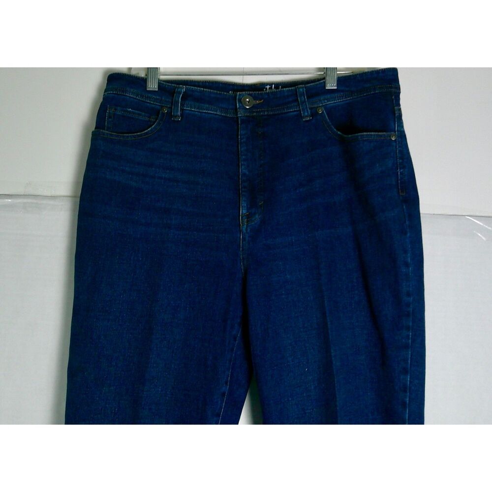 STYLE & CO DARK BLUE SLIM LEG FIT DENIM JEANS. WOMEN 14